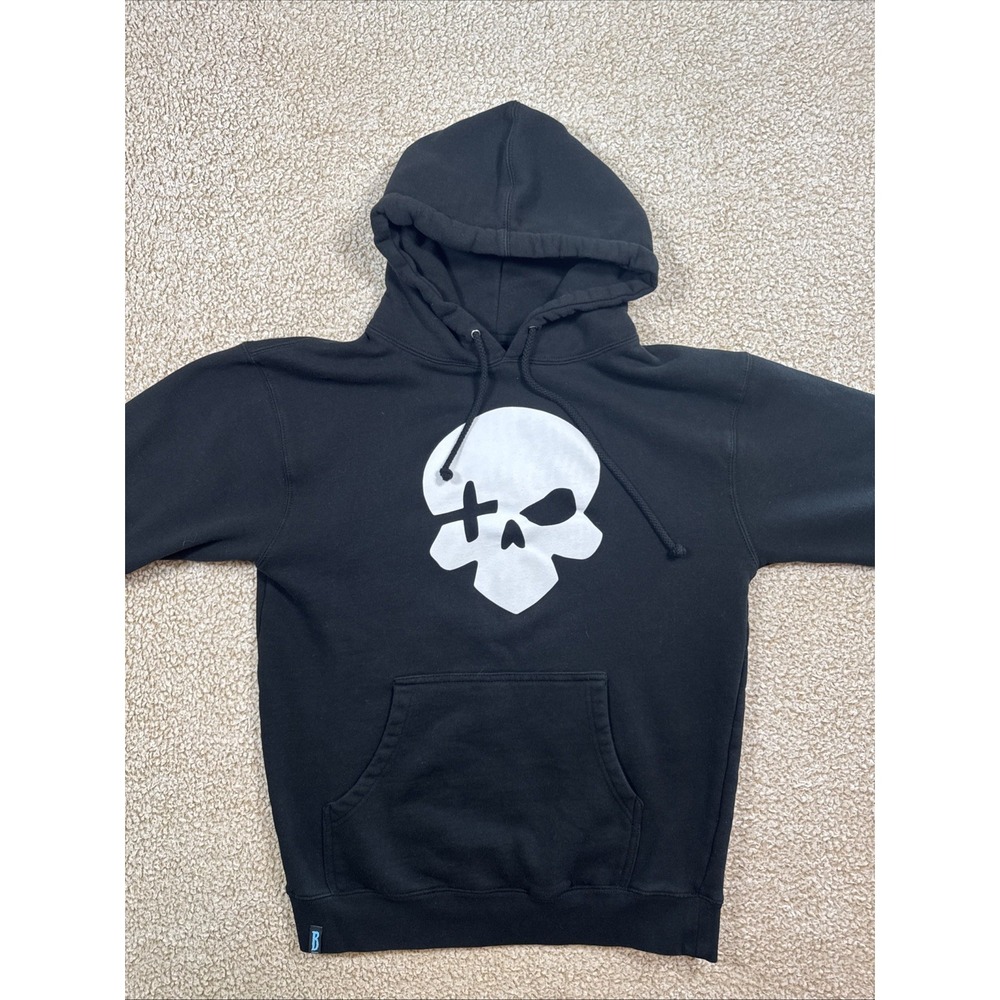 Overwatch Hoodie Men's M Blizzard Cassidy Deadeye Precision Icon Logo Black